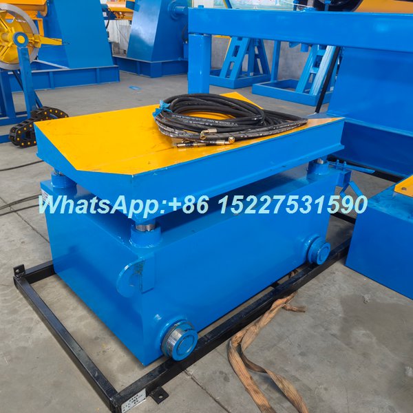 10 ton hydraulic coil uncoiler with loading car