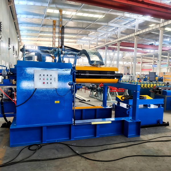 10 ton hydraulic coil uncoiler with loading car