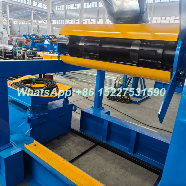 10 ton hydraulic coil uncoiler with loading car