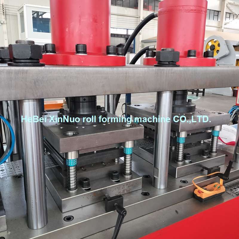 High-Precision Automatic Cable Tray & Perforated Ladder Roll Forming Production Line