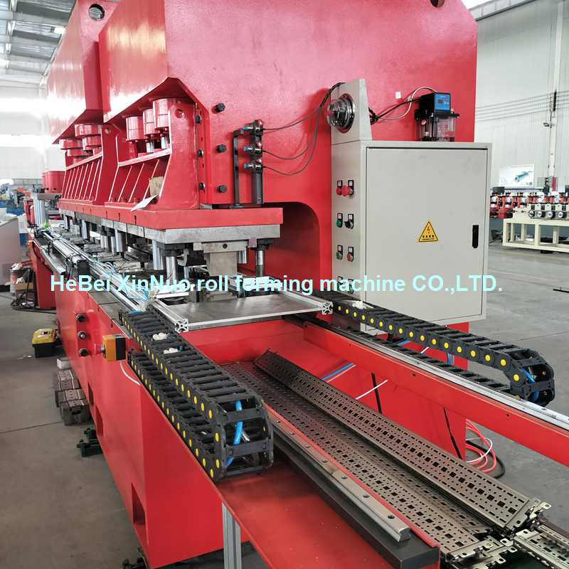 High-Precision Automatic Cable Tray & Perforated Ladder Roll Forming Production Line