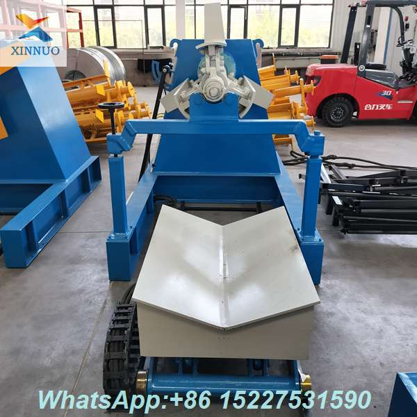 7-ton-hydraulic-decoiler-with-motorized-loading-cart