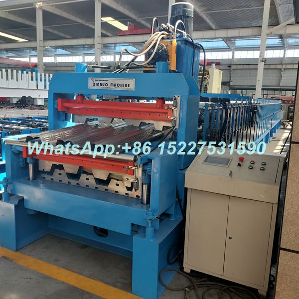 Automatic Dual Deck Metal Roofing & Floor Sheet Press | Two-in-One Steel Tile Maker