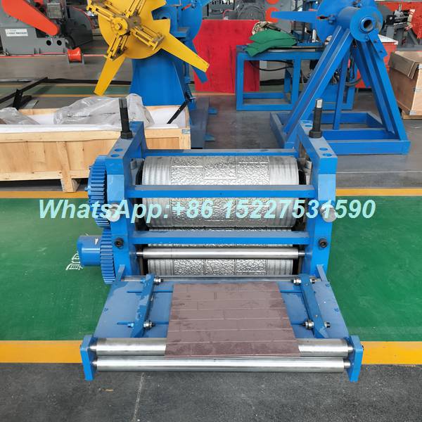 Decorative Brick & Wood Grain Steel Tile Press | Metal Facade Panel Roll Former