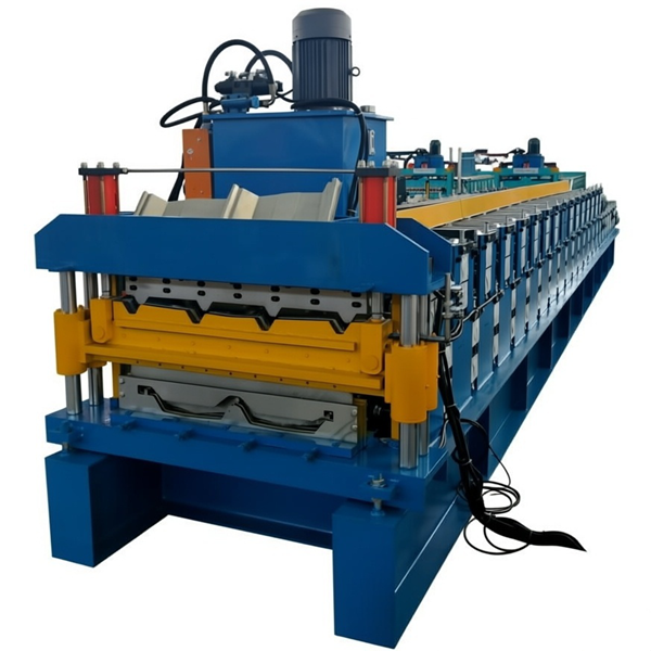 760/900 Double Layer Roofing Sheet Roll Forming Machine with Hydraulic Cutting