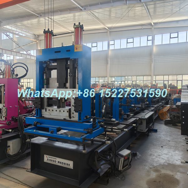 Automatic C/Z Interchangeable Purlin Roll Forming Machine | Adjustable CZ Steel Purlin Making Machine