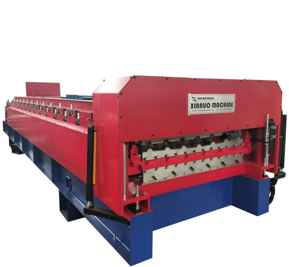 Double Layer Roofing and Wall Panel Roll Forming Machine with Automatic Scrap Winder