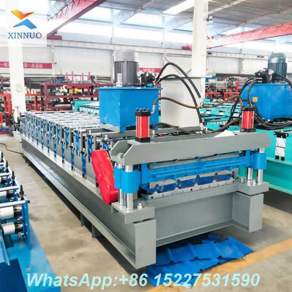 840+900 Double Layer Roll Forming Machine | Rubber-Plastic Cotton & Trapezoidal Steel Sheet Equipment