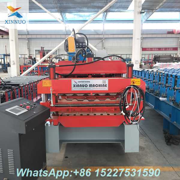 Double-Layer Roll Forming Machine for Glazed Tiles & Trapezoidal Roofing Panels – High-Efficiency Dual-Profile Metal Roofing Production Line