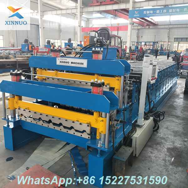 High-Efficiency Double Layer Roll Forming Machine for Wall Panel & Trapezoidal Roof Sheet