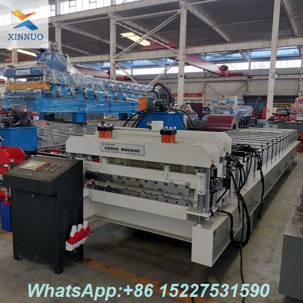 High-Efficiency Rubber Plastic Insulated Glazed Tile Roll Forming Machine for Energy-Saving Roofing
