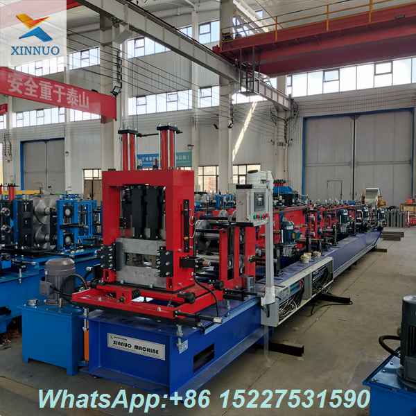 XINNUO Fully Automatic Computer-Controlled C-Channel Roll Forming Machine with PLC & Touchscreen Interface