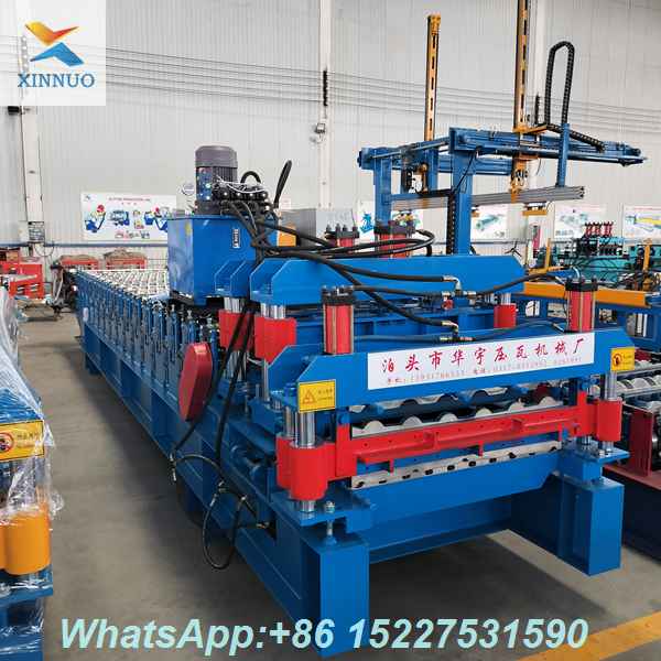 Double Layer Roll Forming Machine (800 Bamboo Joint + 900 Trapezoidal)