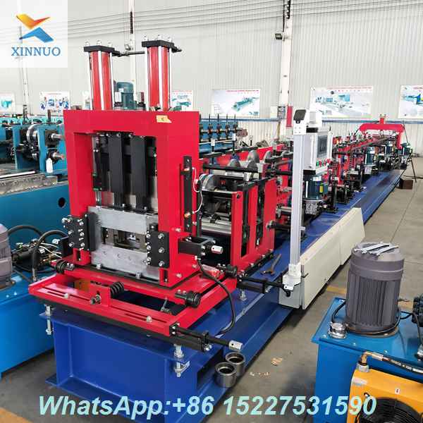 High-Speed Computerized C Purlin Roll Forming Machine with Front Shearing System