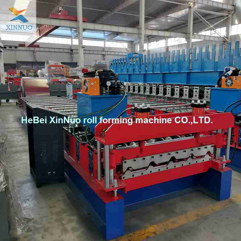 980 Trapezoidal Roof Tile Roll Forming Machine