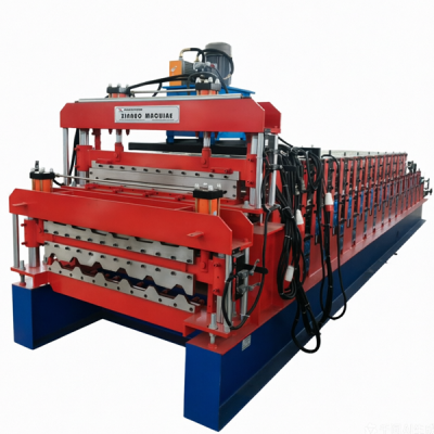3-in-1 Triple Layer Roofing Sheet Roll Forming Machine 980/1020/Interchangeable Floor Deck
