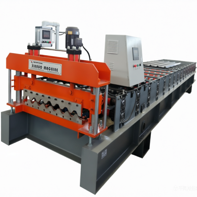 High Speed 125-750 Trapezoidal Roof Sheet Roll Forming Machine 16 Rows Steel Roof Tile Making Machine